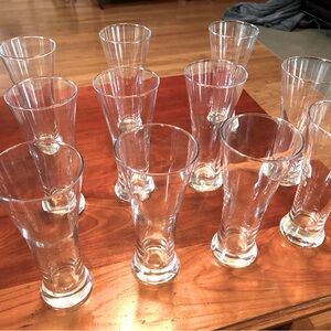 Set of 8oz pilsner glasses